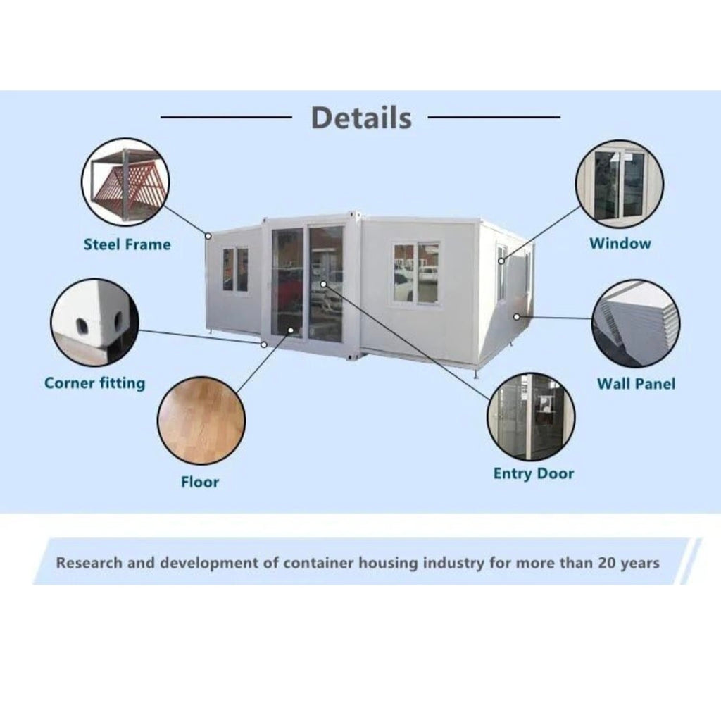 20 & 40ft High Durability Portable and expandable Movable Container House