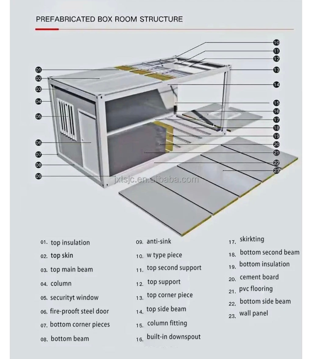 Premium 20ft Modular Container House – Insulated, Secure & Ready to Install